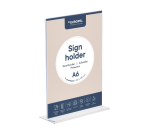 Kaarthouder Europel T-standaard A6 staand acryl