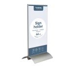 Europel Display 1/3 A4 T-Ständer Acryl Aluminium