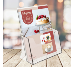 Folderhouder Europel A4 transparant