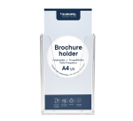 Wall-mounted brochure holder 1 pocket for 1/3 A4 format, transparent