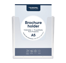 Porte-brochures mural Europel A5 transparent