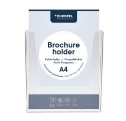 Porte-brochures mural Europel A4 transparent