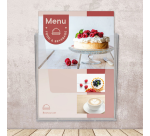 Folderhouder Europel wand A4 transparant