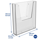 Folderhouder Europel wand A4 transparant