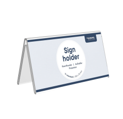 Tafelnaambord Europel V-standaard 70x150mm acryl