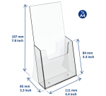Europel 1/3 A4 Acrylic Brochure Holder
