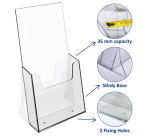 Europel 1/3 A4 Acrylic Brochure Holder