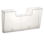 Prospekthalter Europel, 4x A4 Wandmontage horizontal koppelbar transparent