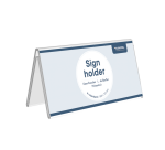 Europel V-shaped table name holder 210x100mm acrylic