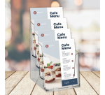 Prospekthalter Europel 4 Fächer A5 Acryl