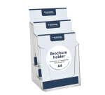 Porte-brochures Europel 3 compartiments A4 acryl