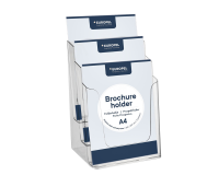 Porte-brochures Europel 3 compartiments A4 acryl