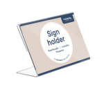 Présentoir de table Europel en L 90x60mm paysage acryl