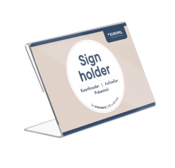 Présentoir de table Europel en L 90x60mm paysage acryl