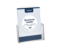 Europel brochure holder table/wall A4 41mm acrylic