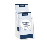 Folderhouder Europel 2 vaks 1/3 A4 transparant