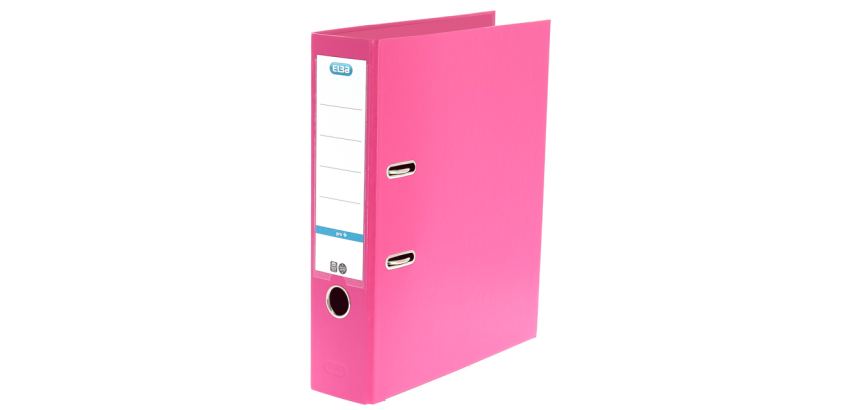 Lever Arch File Elba Smart Pro+ A4 80mm PP Pink