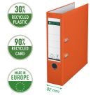 Leitz 1010 180° Ordner A4 80mm PP orange
