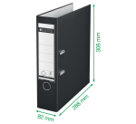 Ordner Leitz 1010 180° 80mm PP A4 lichtgroen