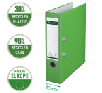 Ordner Leitz 1010 180° 80mm PP A4 lichtgroen