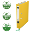 Leitz 1015 180° Lever Arch File A4 50mm PP Yellow