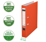 Ordner Leitz 1015 180° 52mm PP A4 lichtrood