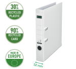 Classeur à levier Leitz 1015 180° A4 50mm PP blanc