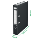 Classeur à levier Leitz 1015 180° A4 50mm PP blanc