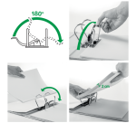 Classeur à levier Leitz 1015 180° A4 50mm PP blanc