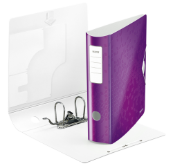 Ordner Leitz WOW active 180° 80mm PP A4 paars