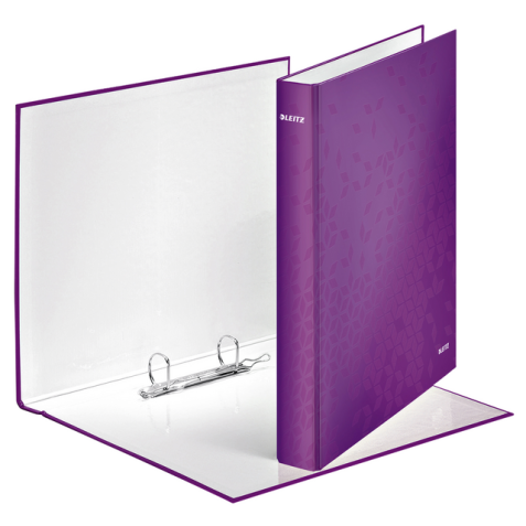 Classeur Leitz WOW A4 maxi 2 anneaux méc-D 25mm violet