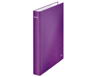 Classeur Leitz WOW A4 maxi 2 anneaux méc-D 25mm violet