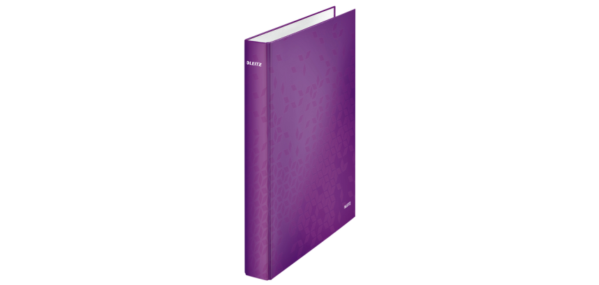 Leitz WOW Maxi A4 Binder 2 D-Rings 25mm Purple