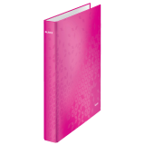 Leitz WOW Binder A4 Maxi 4 D-Rings 25mm Pink