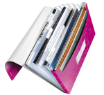 Trieur Leitz WOW pour A4 6 compartiments PP rose