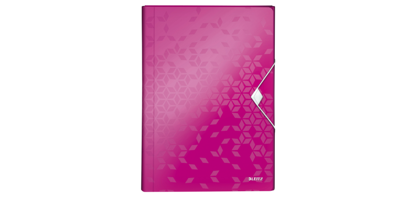 Trieur Leitz WOW pour A4 6 compartiments PP rose