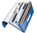 Trieur Leitz WOW pour A4 6 compartiments PP bleu