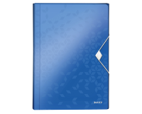 Projectmap Leitz WOW voor A4 6 vaks PP blauw
