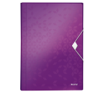 Leitz WOW Sorter for A4 6 Compartments PP Purple