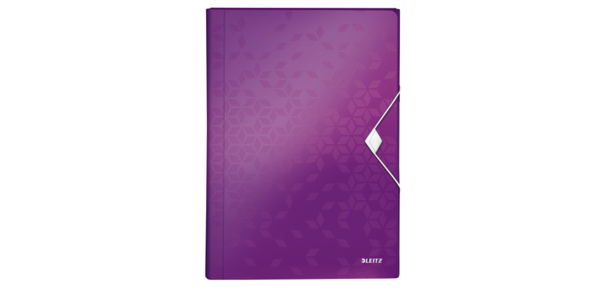 Leitz WOW Sorter for A4 6 Compartments PP Purple