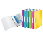 Ringband Leitz WOW A4 2-rings O-mechaniek 25mm PP roze