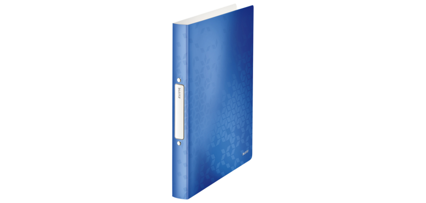 Leitz WOW A4 Ring Binder 2 Rings Mech- Ø 25mm PP Blue