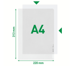 Leitz Premium L Model Sleeve Copysafe A4 PP 0.17mm Transparent 100 Pieces