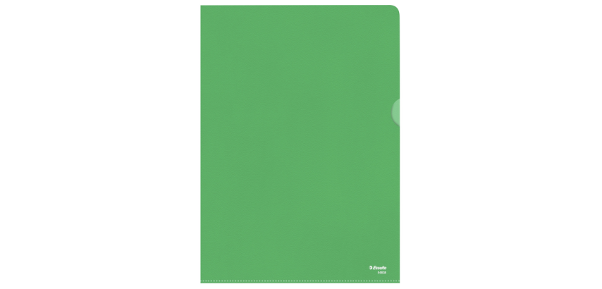 Pochette modèle L Esselte Standard A4 PP 0,11mm vert 100 pièces