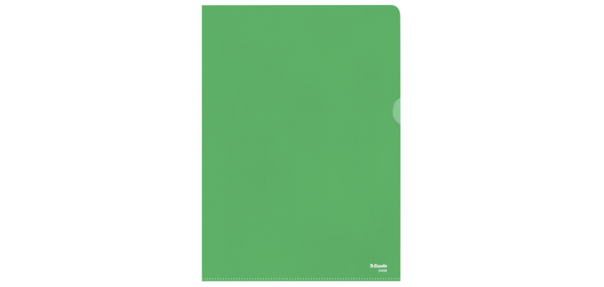 Pochette modèle L Esselte Standard A4 PP 0,11mm vert 100 pièces