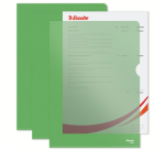 Pochette modèle L Esselte Standard A4 PP 0,11mm vert 100 pièces