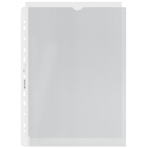 Showtas Leitz Premium links open 0.13mm PP A4 transparant 100 stuks