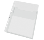 Harmonica showtas Leitz Premium met bovenklep copy safe PP A4  glashelder 5 stuks