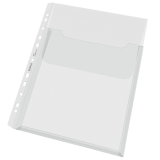 Leitz Premium Copy safe gusset folder with flap A4 PP transparent 5 pieces