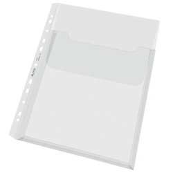 Pochette à soufflet Leitz Premium Copy safe à rabat A4 PP transparent 5 pièces